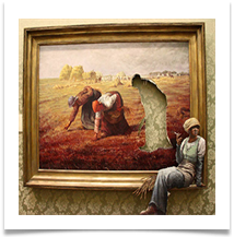 b banksy millet gleaners - June Bannister